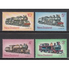 Nueva Zelanda - Correo 1973 Yvert 586/9 ** Mnh Trenes