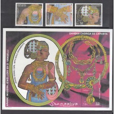 Somalia - Correo Yvert 589/91+Hb 42 ** Mnh  Joyería