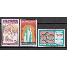 Bangladesh - Correo 1975 Yvert 59/61 ** Mnh