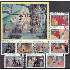 Antigua Correo Yvert 592/600+Hb 52 ** Mnh Navidad Walt Disney