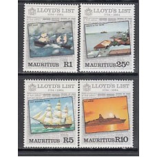 Mauricio - Correo Yvert 598/601 ** Mnh  Barcos