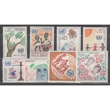 Monaco - Correo 1963 Yvert 599/606 ** Mnh   Dibujos infantiles