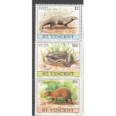 San Vicente - Correo Yvert 603/5 ** Mnh Fauna