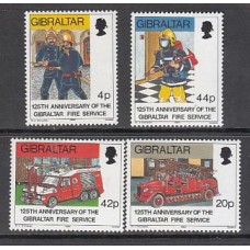 Gibraltar - Correo 1990 Yvert 603/6 ** Mnh Bomberos