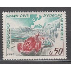 Monaco - Correo 1963 Yvert 609 ** Mnh   Automovilismo de Montecarlo