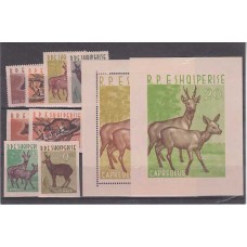 Albania Correo 1962 Yvert 597/600 + Hb 6F Mnh ** Fauna