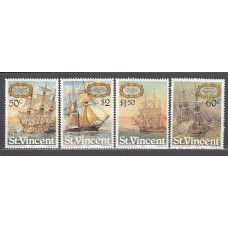 San Vicente - Correo Yvert 610/3 ** Mnh Barcos