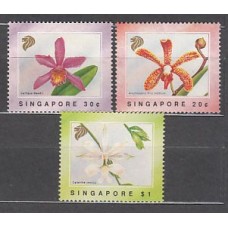 Singapur - Correo Yvert 612/4 ** Mnh  Flores