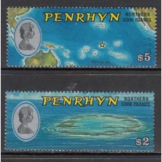 Penrhyn - Correo Yvert 62/3 ** Mnh