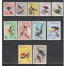 Papua y Nueva Guinea - Correo Yvert 62/72 ** Mnh Fauna. Aves