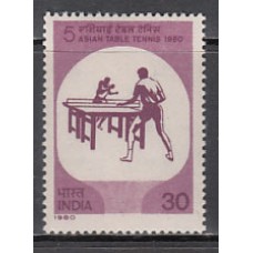 India - Correo Yvert 620 ** Mnh  Deportes tenis de mesa