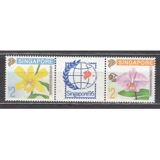 Singapur - Correo Yvert 625/6 ** Mnh  Flores