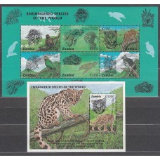 Zambia - Correo Yvert 631/6+H 21 ** Mnh   Fauna