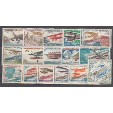 Monaco - Correo 1964 Yvert 637/51+A.82 ** Mnh   Aviación