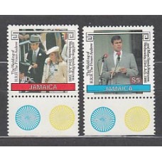 Jamaica - Correo Yvert 649/50 ** Mnh Boda real