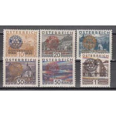 Austria - Correo 1931 Yvert 398A/F ** Mnh Rotary