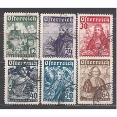 Austria - Correo 1933 Yvert 431/6 usado Religión