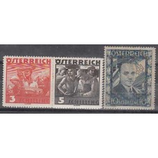 Austria - Correo 1936 Yvert 482/4 (*) Mng