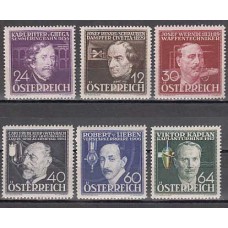 Austria - Correo 1936 Yvert 489/94 ** Mnh Personajes