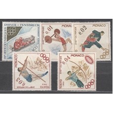 Monaco - Correo 1964 Yvert 654/7+A83 ** Mnh   Olimpiadas de Tokyo