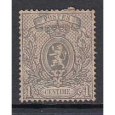 Belgica - Correo 1866 Yvert 22 con defecto (*) Mng