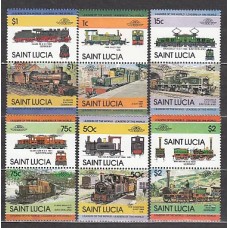 Santa Lucia - Correo Yvert 656/67 ** Mnh Trenes