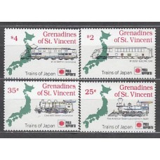 San Vicente-Grenadines - Correo Yvert 656/9 ** Mnh Trenes