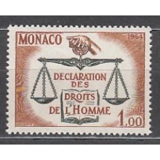 Monaco - Correo 1964 Yvert 661 ** Mnh   Derechos del hombre