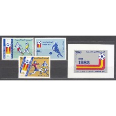 Siria - Correo Yvert 664/6+H.32 ** Mnh  Deportes fútbol