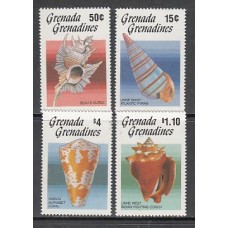 Grenada-Grenadines - Correo Yvert 670/3 ** Mnh Fauna conchas