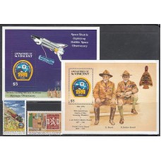 San Vicente-Grenadines - Correo Yvert 680/1+H.28/9 ** Mnh Scoutismo
