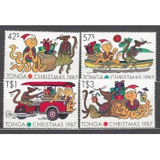 Tonga - Correo Yvert 681/4 ** Mnh Navidad