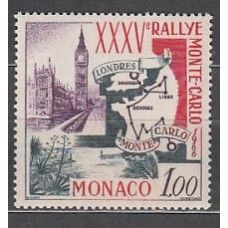 Monaco - Correo 1966 Yvert 689 ** Mnh   Rally de Montecarlo