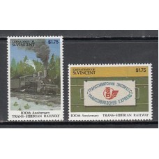 San Vicente-Grenadines - Correo Yvert 690/1 ** Mnh  Trenes