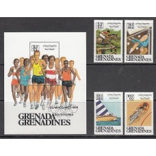 Grenada-Grenadines - Correo Yvert 695/8+H.118 ** Mnh Olimpiadas de Seul