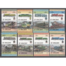 San Vicente - Correo Yvert 698/713 ** Mnh Trenes