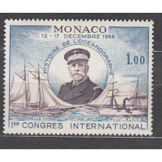 Monaco - Correo 1966 Yvert 702 ** Mnh   Principe Alberto I y barcos