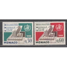 Monaco - Correo 1966 Yvert 703/4 ** Mnh   Organización mundial de la salud