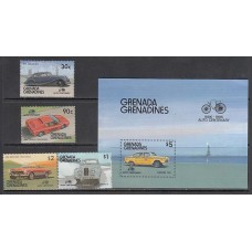 Grenada-Grenadines - Correo Yvert 703/6+H.120 ** Mnh Automóviles