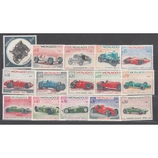 Monaco - Correo 1967 Yvert 708/21+A91 ** Mnh   Coches antiguos