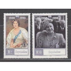 Seychelles - Correo Yvert 718/9 ** Mnh  Reina madre