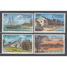 San Vicente-Grenadines - Correo Yvert 73/6 ** Mnh Vistas de la isla