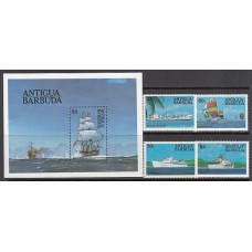 Antigua Correo Yvert 735/38+Hb 75 ** Mnh Barcos