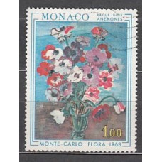 Monaco - Correo 1968 Yvert 743 usado  Flora