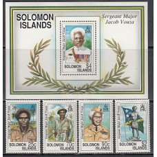 Salomon - Correo Yvert 744/7+H.31 ** Mnh