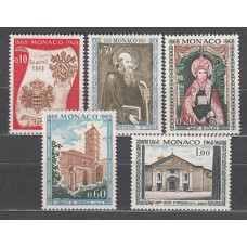 Monaco - Correo 1968 Yvert 744/8 ** Mnh  Abadia ius Diodesis