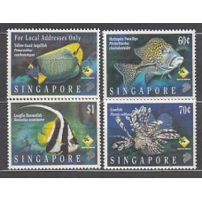 Singapur - Correo Yvert 753/6 ** Mnh  Fauna peces