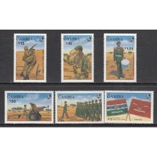 Gambia - Correo 1988 Yvert 762/7 ** Mnh  Uniformes militares