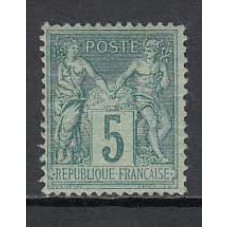 Francia - Correo 1876 Yvert 75 * Mh