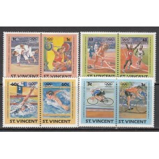 San Vicente - Correo Yvert 766/73 ** Mnh Olimpiadas de los Angeles